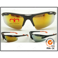 Spezielle Schmetterling geformte Design Kunststoff Sport Sonnenbrille (LX9872)